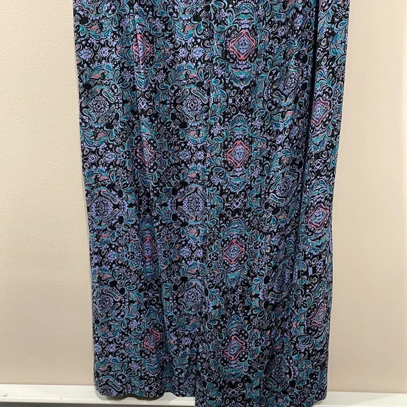 NWT Jessica Simpson Black Paisley Wide Leg Pants S - Picture 6 of 16